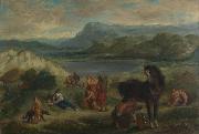 Eugene Delacroix Ovid among the Scythians painting